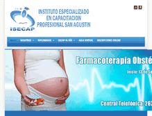 Tablet Screenshot of cursosensaludisecap.com